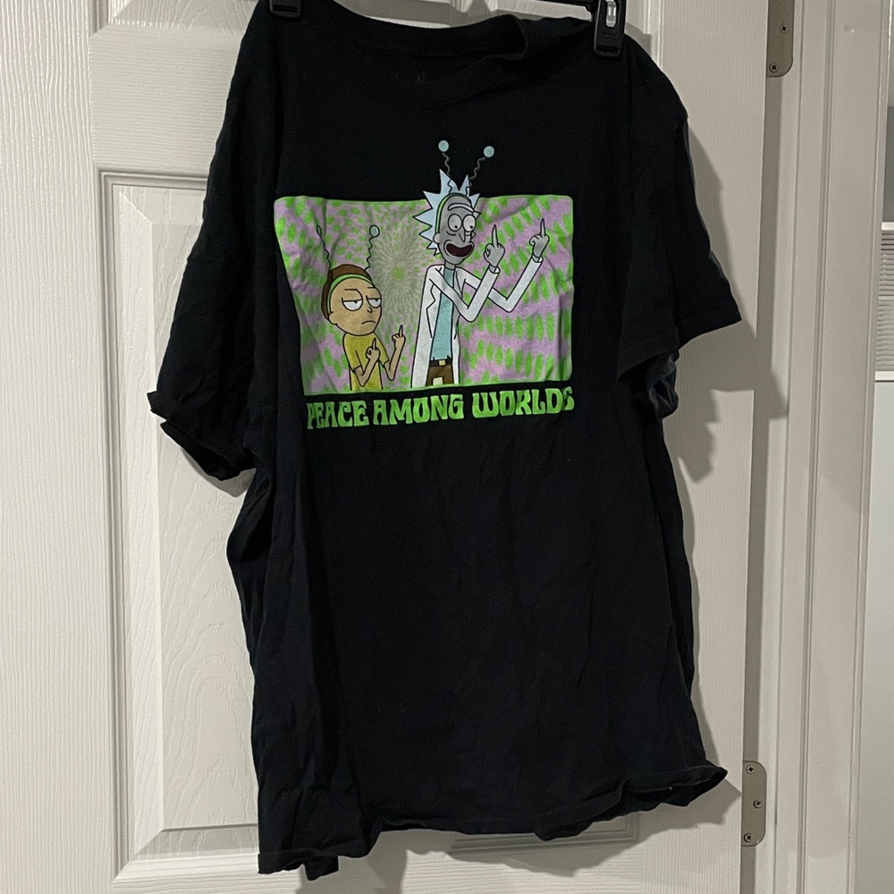 Ripple Junction Black Rick and Morty T-Shirt